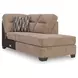 Olten Mocha 2 Piece Super Chaise