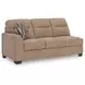 Olten Mocha 2 Piece Modular Sectional with RAF Chaise