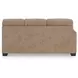 Olten Mocha 2 Piece Modular Sectional with RAF Chaise