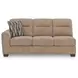 Olten Mocha 2 Piece Modular Sectional with RAF Chaise