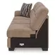 Olten Mocha 2 Piece Modular Sectional with RAF Chaise