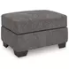 Olten Graphite Ottoman