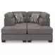 Olten Graphite 2 Piece Super Chaise