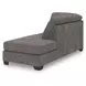 Olten Graphite 2 Piece Super Chaise