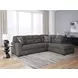 Olten Graphite 2 Piece Modular Sectional with RAF Chaise