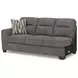 Olten Graphite 2 Piece Modular Sectional with RAF Chaise
