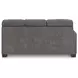 Olten Graphite 2 Piece Modular Sectional with RAF Chaise