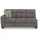 Olten Graphite 2 Piece Modular Sectional with RAF Chaise