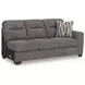 Olten Graphite 2 Piece Modular Sectional with LAF Chaise