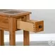 Cozy Luxe Beige 15" Rectangular Chair Side Table