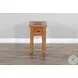 Cozy Luxe Beige 15" Rectangular Chair Side Table