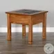 Crimson Ridge Beige Square End Table with Drawer