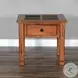 Crimson Ridge Beige Square End Table with Drawer