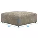 Turner Mushroom Cocktail Square Ottoman