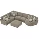 Turner Mushroom 6 Piece Sectional