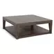 Velden Hollow Natural Square Coffee Table with Casters