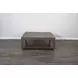 Velden Hollow Natural Square Coffee Table with Casters