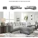 Clairette Court Alloy Oversized Accent Ottoman