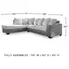 Clairette Court Alloy 2 Piece Sectional with LAF Chaise