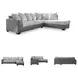 Clairette Court Alloy 2 Piece Sectional with RAF Chaise