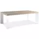 Modulum Polished Stainless Steel And Sahara Extendable Dining Table
