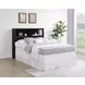 Westpark Black Full Storage Bookcase Headboard