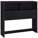 Westpark Black Full Storage Bookcase Headboard