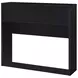 Westpark Black Full Storage Bookcase Headboard