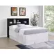 Westpark Black Queen Storage Bookcase Headboard