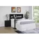 Westpark Black Queen Storage Bookcase Headboard