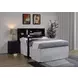 Westpark Black Queen Storage Bookcase Headboard