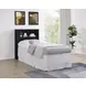 Westpark Black Twin Storage Bookcase Headboard