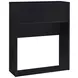 Westpark Black Twin Storage Bookcase Headboard