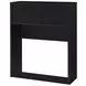 Westpark Black Twin Storage Bookcase Headboard