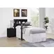 Westpark Black Twin Storage Bookcase Headboard