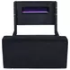 Tisdall Black King Upholstered Panel Bed with USB Charging and Hidden TV Mount