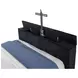 Tisdall Black King Upholstered Panel Bed with USB Charging and Hidden TV Mount