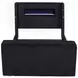 Tisdall Black California King Upholstered Panel Bed with USB Charging and Hidden TV Mount