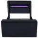 Tisdall Black Queen Upholstered Panel Bed with USB Charging and Hidden TV Mount