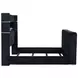 Tisdall Black Queen Upholstered Panel Bed with USB Charging and Hidden TV Mount