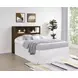 Westpark Dark Pine Full Storage Bookcase Headboard