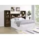 Westpark Dark Pine Full Storage Bookcase Headboard