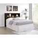 Westpark Dark Pine Queen Storage Bookcase Headboard