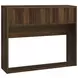 Westpark Dark Pine Queen Storage Bookcase Headboard