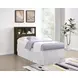 Westpark Dark Pine Twin Storage Bookcase Headboard