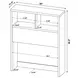 Westpark Dark Pine Twin Storage Bookcase Headboard