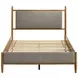 Mason Light Brown Full Upholstered Platform Bed