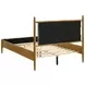 Mason Light Brown Full Upholstered Platform Bed