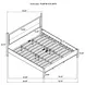 Mason Light Brown King Upholstered Platform Bed