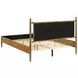 Mason Light Brown Queen Upholstered Platform Bed